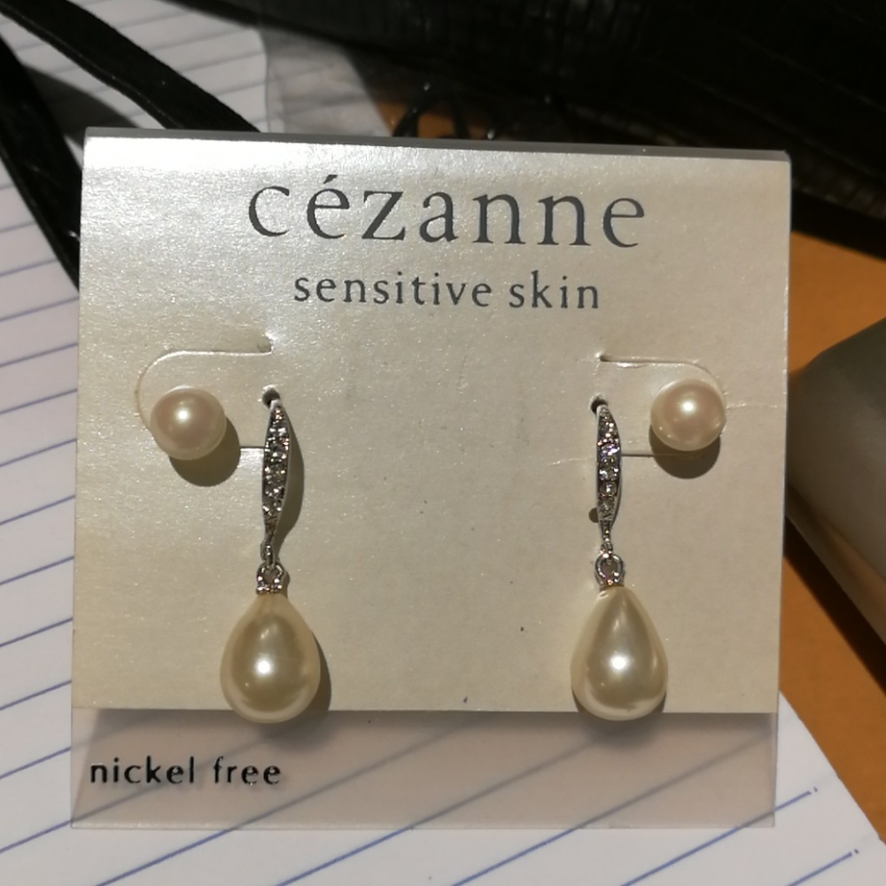 fake pearl earrings sets for sensitive skin?